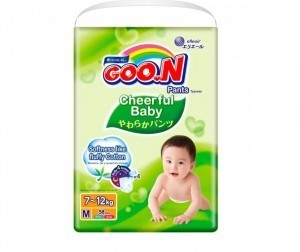 Подгузники-трусики GOON Cheerful  M (6-11кг), 58 шт.