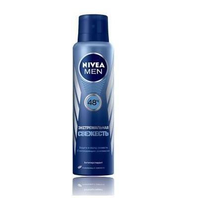 NIVEA DEODORANT Aqua cool дезодорант Экстремальная свежесть для мужчин 150мл (спрей)