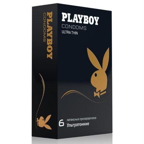 Презерватив PLAYBOY Ultra Thin, 6 шт. (ультратонкий) (9+1)