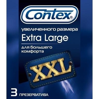 Презерватив CONTEX, 3 шт.  Extra large XXL (увеличенного размера)