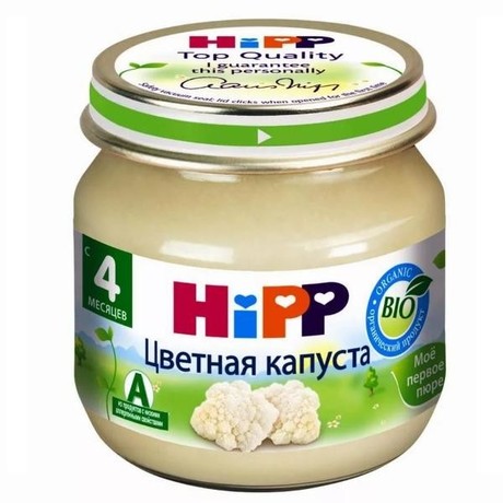 Пюре HIPP цветная капуста (c 4 мес.) 80г