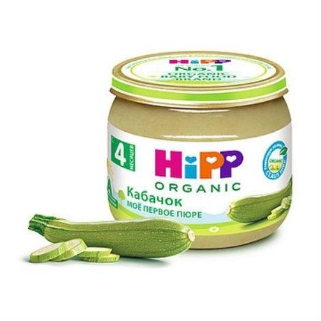 Пюре HIPP кабачок (с 4мес.) 80г