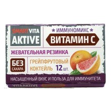 Вита Актив жевательная резинка без сахара Грейпфрут 16г