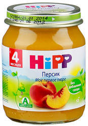 Пюре HIPP персик (с 4 мес.) 125г