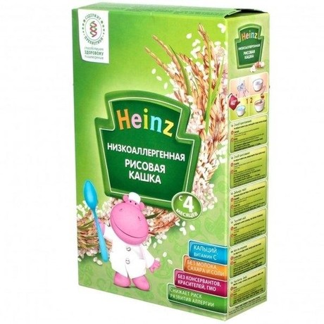 Каша ХАЙНЦ рис низкоаллергенная (с 4 мес.) 200г