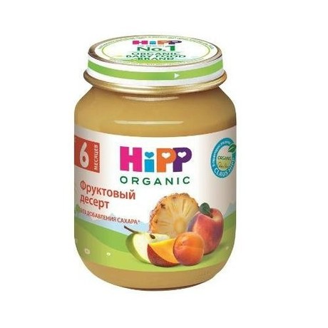 Пюре HIPP фруктовый дессерт (с 6 мес.) 125г