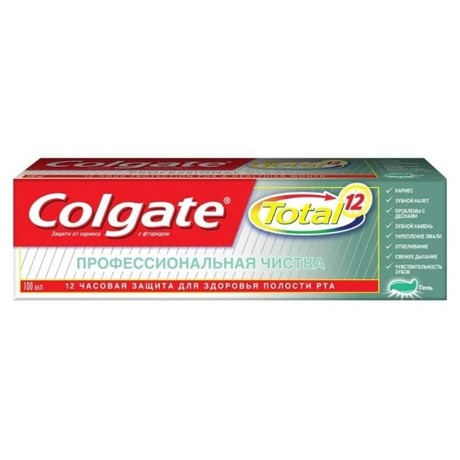Зубная паста COLGATE Total 12 Профессиональная чистка 100мл (гель)