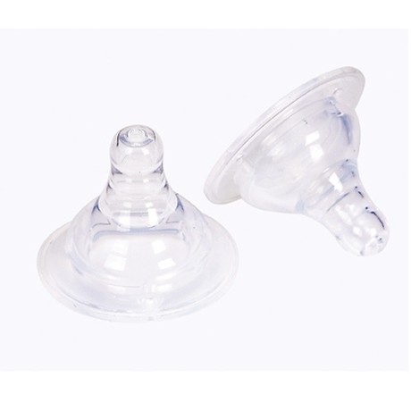 Соска ПОМА силиконовая быстрый поток широкое горло, 2 шт.  (арт. 2311)