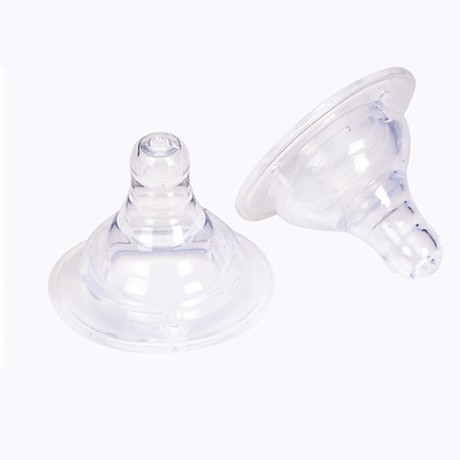 Соска ПОМА силиконовая медленный поток широкое горло (с рожд.) №2 (арт. 2111)