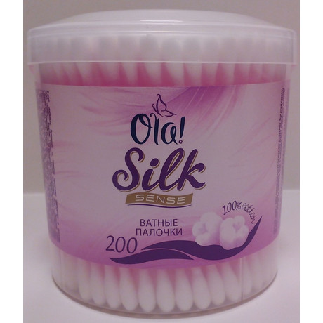 Ватные палочки OLA Silk Sensetiv, 200 шт.  (банка)