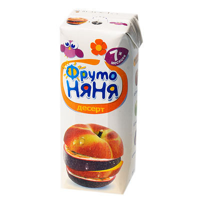 Десерт МАЛЫШАМ яблоко/персик/маракуйя/молоко 125г