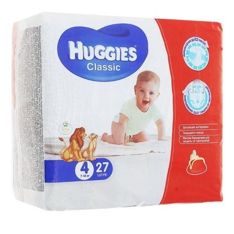 Подгузники ХАГГИС Classic (7-18кг), 27шт.
