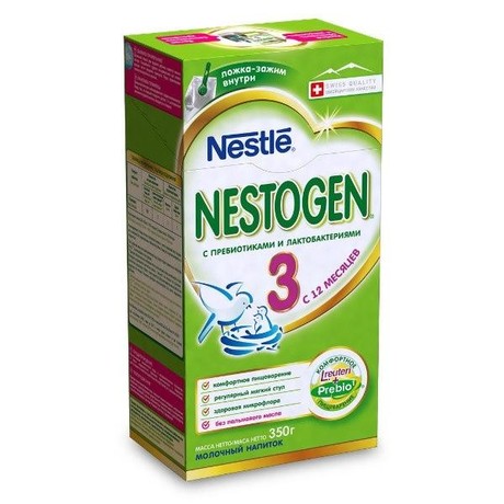 Смесь молочная НЕСТОЖЕН №3 с пребиотиками (с 6 мес.) 350г, 2 шт.