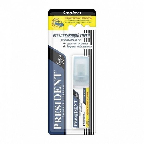 Освежитель полости рта ПРЕЗИДЕНТ смокерс спрей 20мл (без спирта)