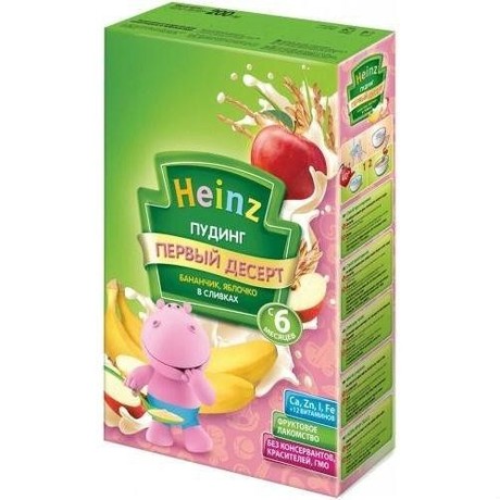 Пудинг ХАЙНЦ банан/яблоко/сливки 250г