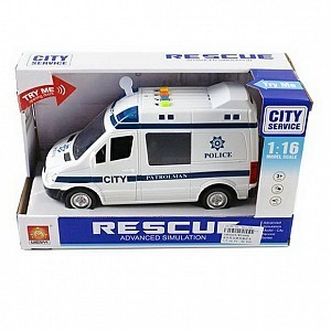 МАШИНА инерционная свет/звук полиция