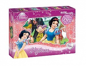 Кубики Дисней Белоснежка, 12 шт.
