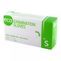 Перчатки ECO EG PF смотровые нестерильные латексные 8,5 (L) пара 
