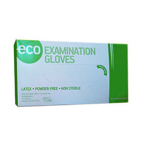 Перчатки ECO EG PF смотровые нестерильные латексные 7,5(М) пара