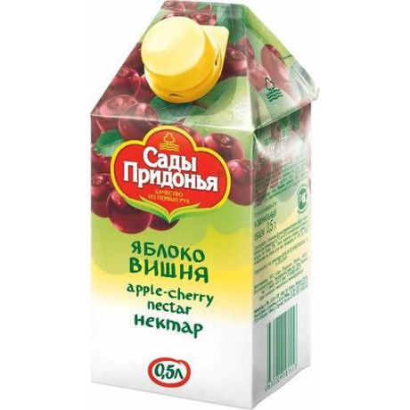 Нектар САДЫ ПРИДОНЬЯ яблоко-вишня 500мл
