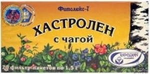 Чай лечебный ФИТОЛЮКС №7 "Хастролен с чагой" желудочный фильтр-пакет 1,5г,  20 шт.