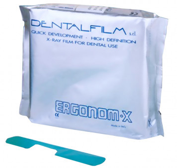 Пленка рентгеновская стоматологическая ERGONOM-X 3 x 4, 50 шт.