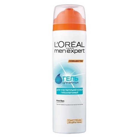 LOREAL MEN EXPERT гель для бритья для чувствительной кожи 200мл