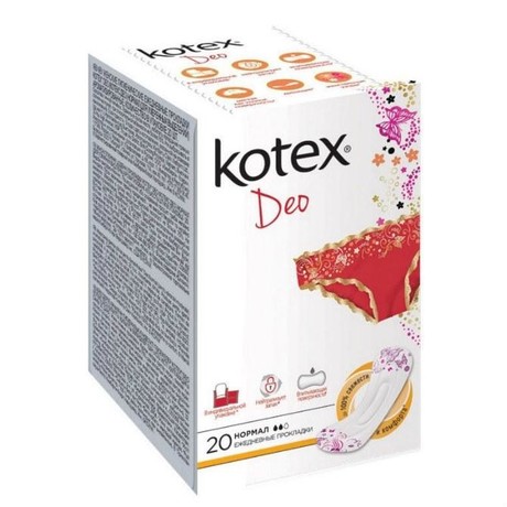 Прокладки гигиенические KOTEX Deo, 20 шт.