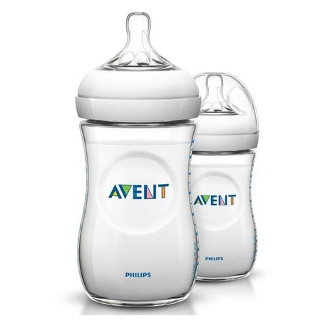 Бутылочка детская AVENT Natural для кормления 260мл (арт. 693/27), 2 шт.   (3 + 1)