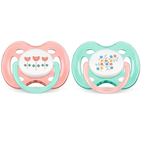 Соска-пустышка AVENT BPA-Free силиконовая (0-6 мес.), 2 шт.  (арт. SCF172/18) (3 + 1)