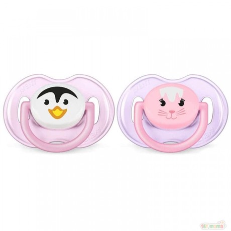 Соска-пустышка AVENT "Классика" силиконовая (0-6 мес), 2 шт.  (арт. 182/13) (3 + 1)