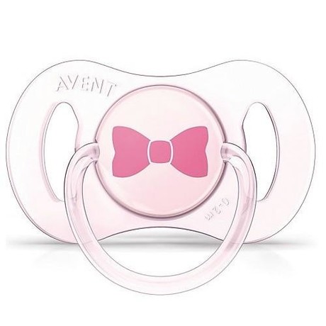 Соска-пустышка AVENT силиконовая мини для девочки  (0-2 мес.), 2 шт. (арт. 81520 SCF151/02) (3 + 1)