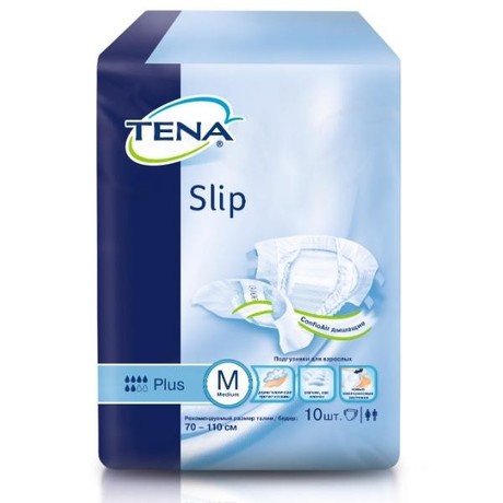 Подгузники для взрослых TENA Slip Plus Medium, 10 шт.