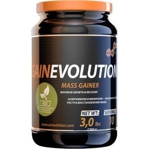 Гейнер высокоуглеводный ANNANOVA Gainevolution 1360г.Шоколад.