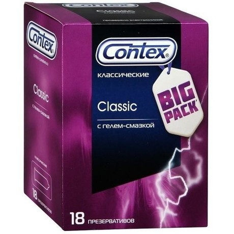 Презерватив CONTEX, 18 шт. Classic (силикон. смазка)