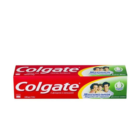 Зубная паста COLGATE Максимальная защита от кариеса двойная мята, 100 мл (150г)