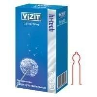 Презерватив VIZIT Hi-Tech Sensitive (сверхчувствительный), 12 шт.