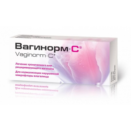 Вагинорм-С таблетки вагинальные 250 мг, 6 шт.