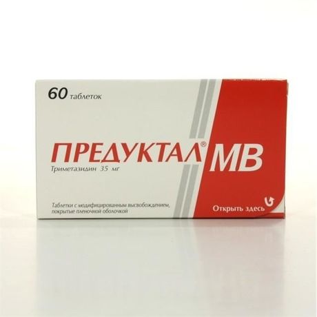 Предуктал МВ таблетки 35 мг, 60 шт.