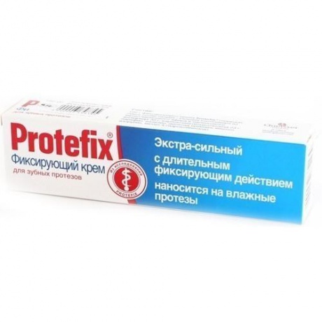 Протефикс крем фиксирующий экстра-сильный для зубных протезов, 20 мл