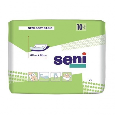 Пеленка SENI SOFT BASIC 40х60 см, 10 шт.