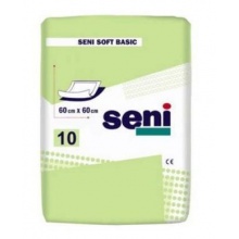 Пеленка SENI SOFT BASIC 60х60 см, 10 шт.