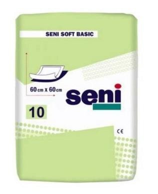 Пеленка SENI SOFT BASIC 60х60 см, 10 шт.