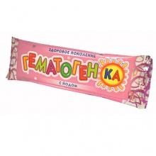 Гематогенка плитка с йодом, 40 г 